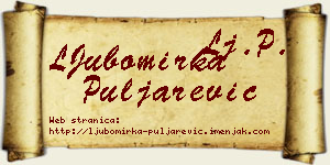LJubomirka Puljarević vizit kartica